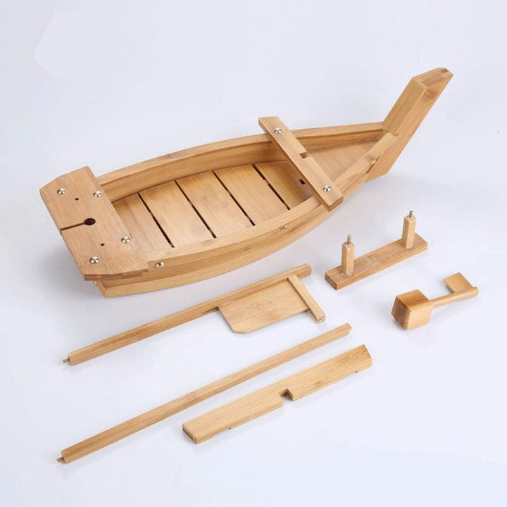 WINAKUI Sushi-Serviertablett aus Holz, 71 cm, Sushi-Teller für Restaurant oder Zuhause, grosses Sush