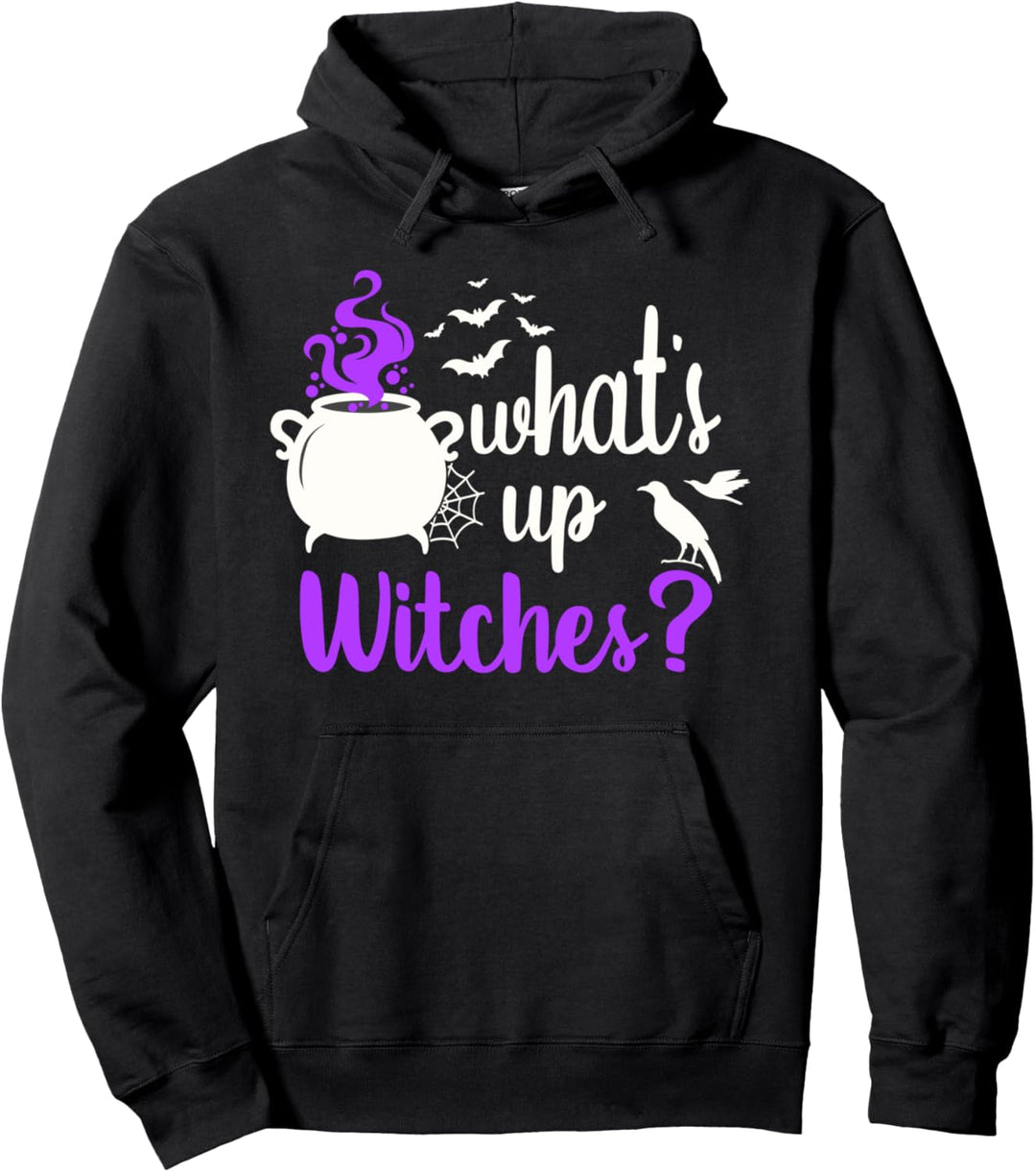 Halloween, Hexenkessel, What's up Witches? Pullover Hoodie