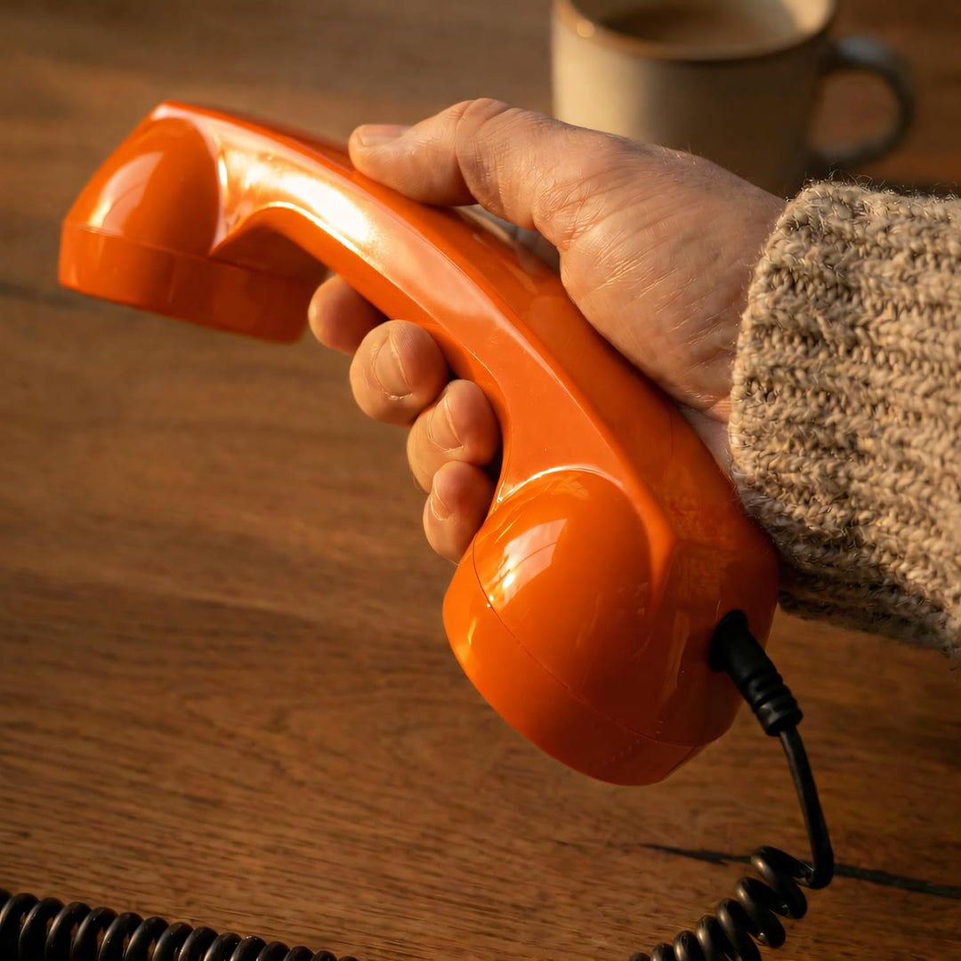 Opis 60s Micro - Retro Handyhörer für Android Smartphones, Tablets, Notebooks und Handys in der Form