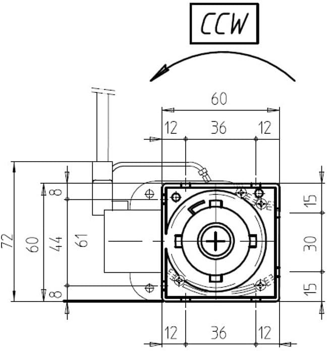 Easyricambi Motor Umgehungslüfter lang 379 mm 300 x 35 cm für Pelletöfen - EMMEVI FERGAS 107602