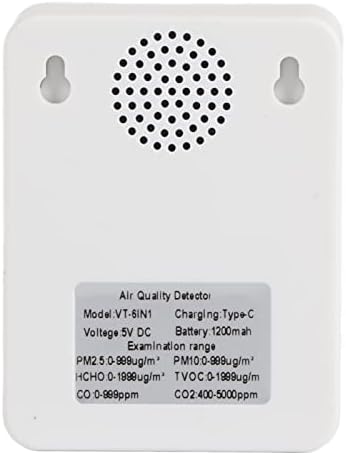 Zerodis MonitorAir Quality DetectorTemperature and CO2 Meter Air Quality Monitor Temperature PM2.5 T