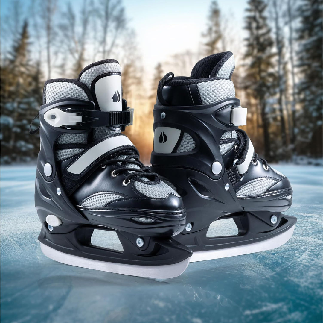 Navaris Schlittschuhe für Kinder und Erwachsene - Ice Skates Damen grössenverstellbar - Mit Werkzeug