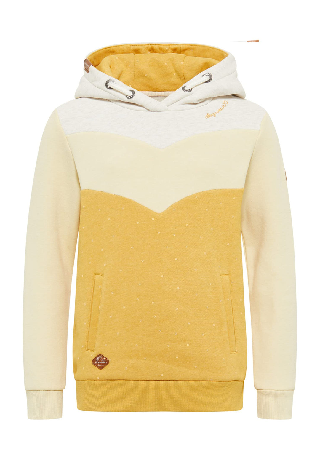 Ragwear Dyska Mädchen Sweatshirt Hoodie Sweater mit Kapuze mit Blockstreifen Pullover in sommerliche