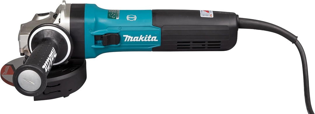 Makita GA5091X01 Winkelschleifer 125 mm, 1900 W, mit Bremse, Schiebeschalter und Elektronik