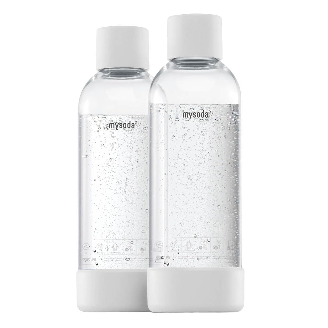 Mysoda: Wiederverwendbare Wasserflasche für Wassersprudler, BPA-freies Plastik, mit Quick-Lock Schne