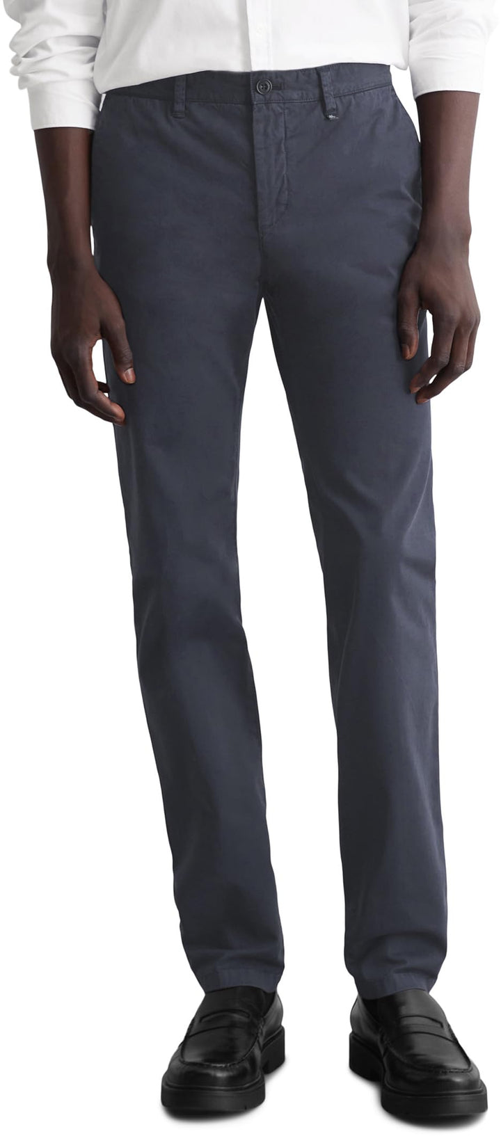 Marc OߴPolo Herren Chinohose mit Stretch-Anteil Slim Fit 30W / 32L Blau (810), 30W / 32L Blau (810)