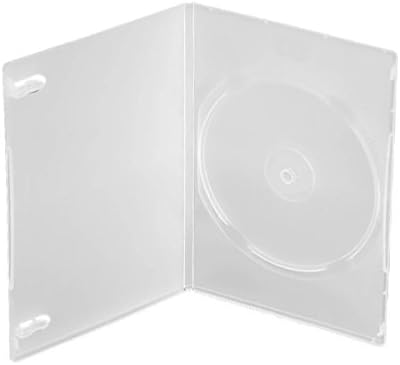 Exlusive DVD Hüllen, Slim 7 mm, Transparent, Made in Germany, 50 Stück