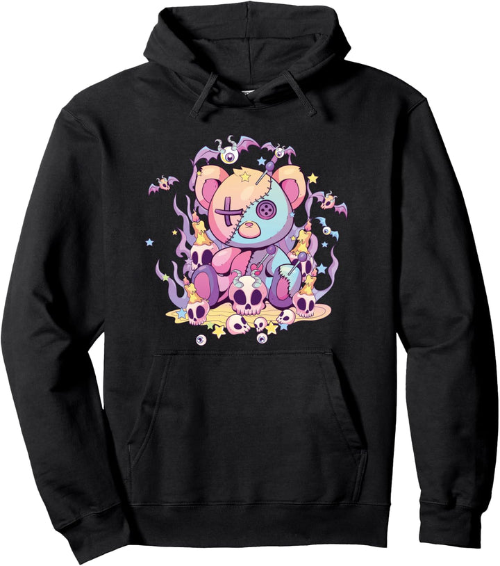 Pastell Goth Teddybär Voodoo Puppe Niedliche Ästhetik für Pullover Hoodie