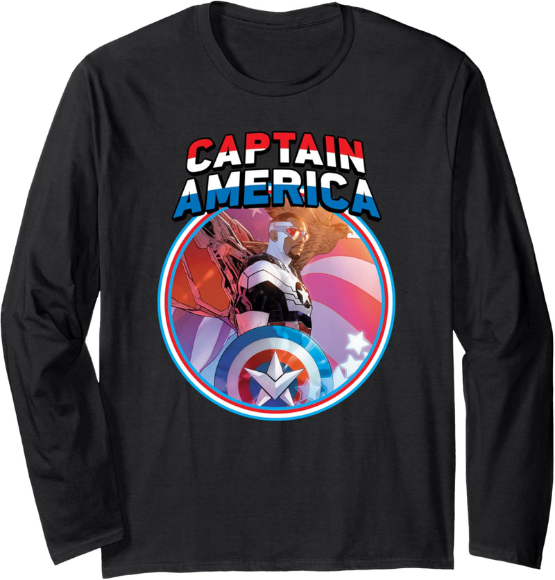 Marvel Captain America Symbol of Truth Sam Wilson Langarmshirt