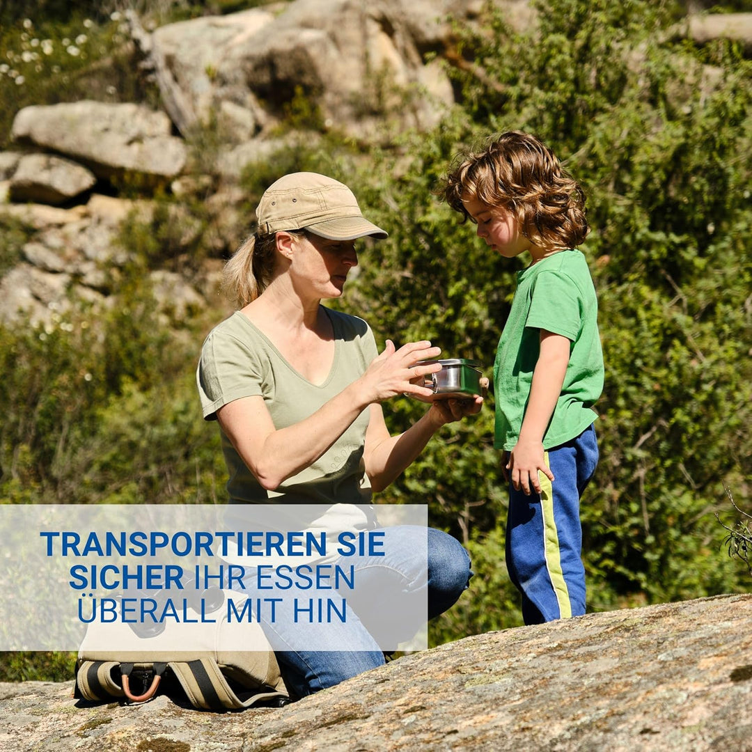 Lunchbox Edelstahl 1400 ml - Robuste Brotdose für Kinder & Erwachsene inkl. Dichtungsring - BPA-frei