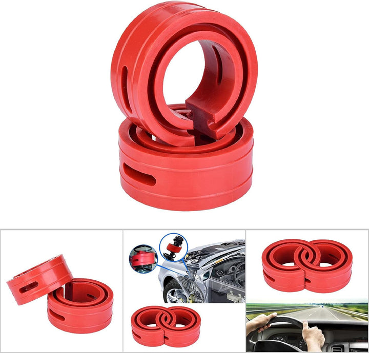 Automotive Spring Buffer Kleber, Yosoo 2PCS Red Car Shock Absorber Buffer Spring Bumper Cushion Typ