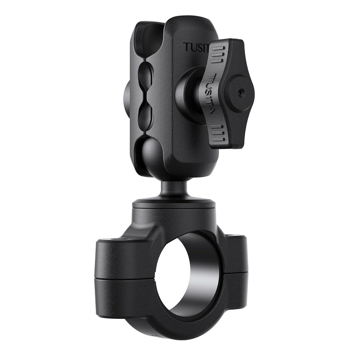 TUSITA Motorrad Lenkerhalterung - Kleine Basis mit Doppeltem Sockelarm Kurz - 1" B Grösse Short Arm,