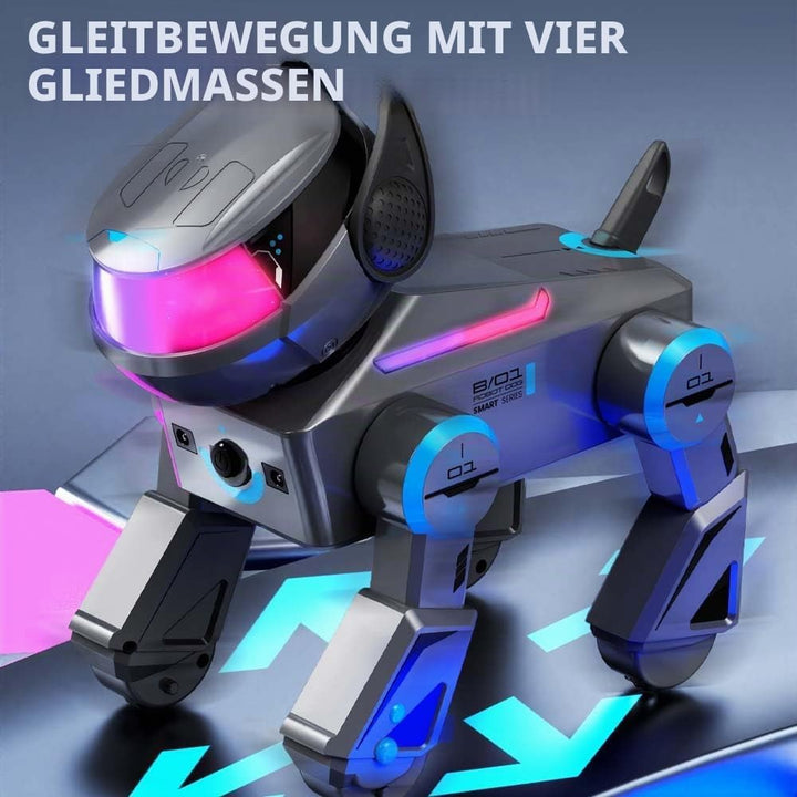 X-Verse RC Roboter Hund für Kinder Ferngesteuerter Spielzeug, Sprach und Interagieren, Programmierba