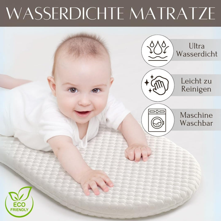 SEBRAM wickelkorb baby - moseskorb, wickelauflage malm kommode, wickelaufsatz hemnes, wickelunterlag