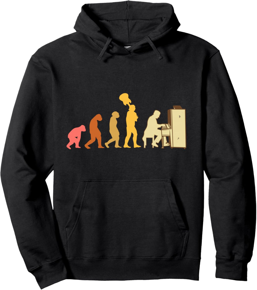 Pianist Musiker Instrument Musik Keyboard Piano Klavier Pullover Hoodie