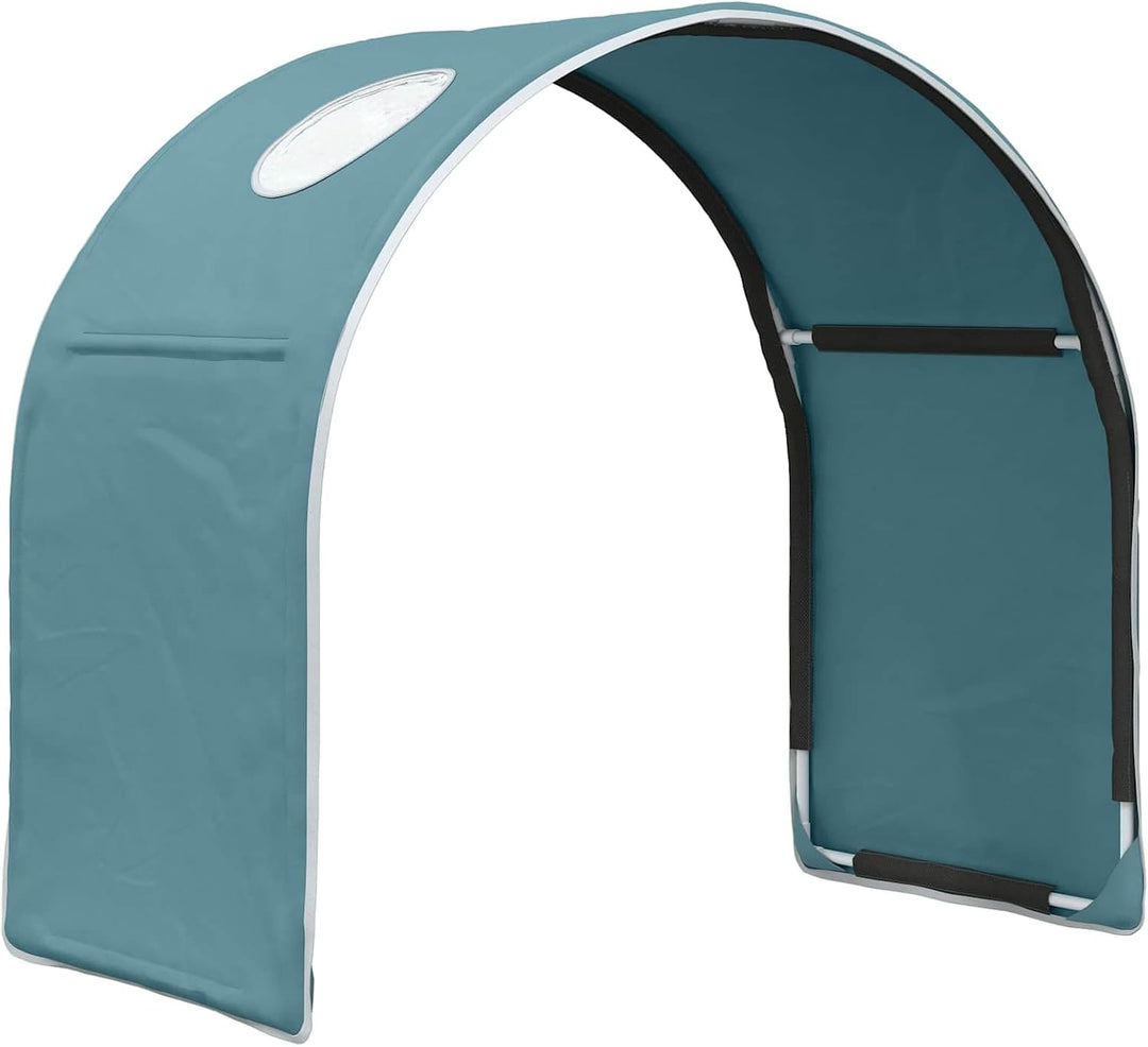 Bettunnel in Himmelblau 211 x 52,5 x 2 cm aus Polyester für Schlafzimmer Dekoration, gemütliche Ecke