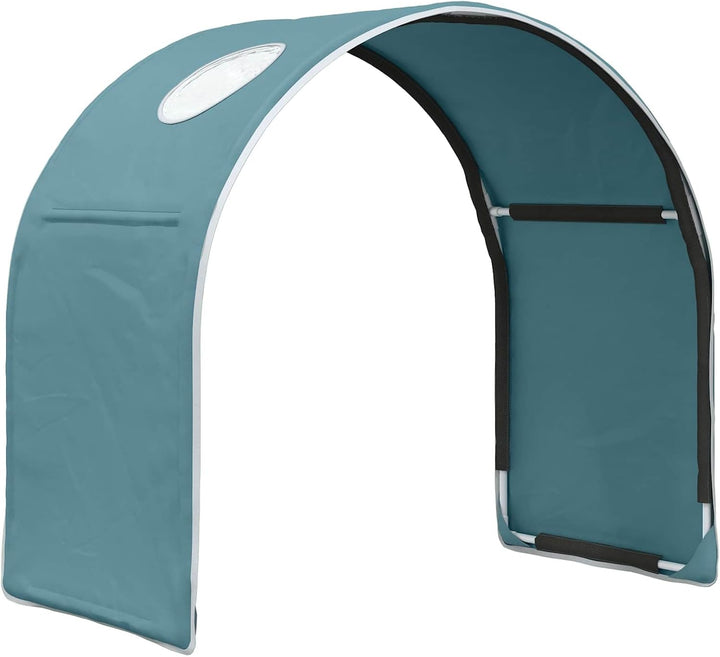 Bettunnel in Himmelblau 211 x 52,5 x 2 cm aus Polyester für Schlafzimmer Dekoration, gemütliche Ecke
