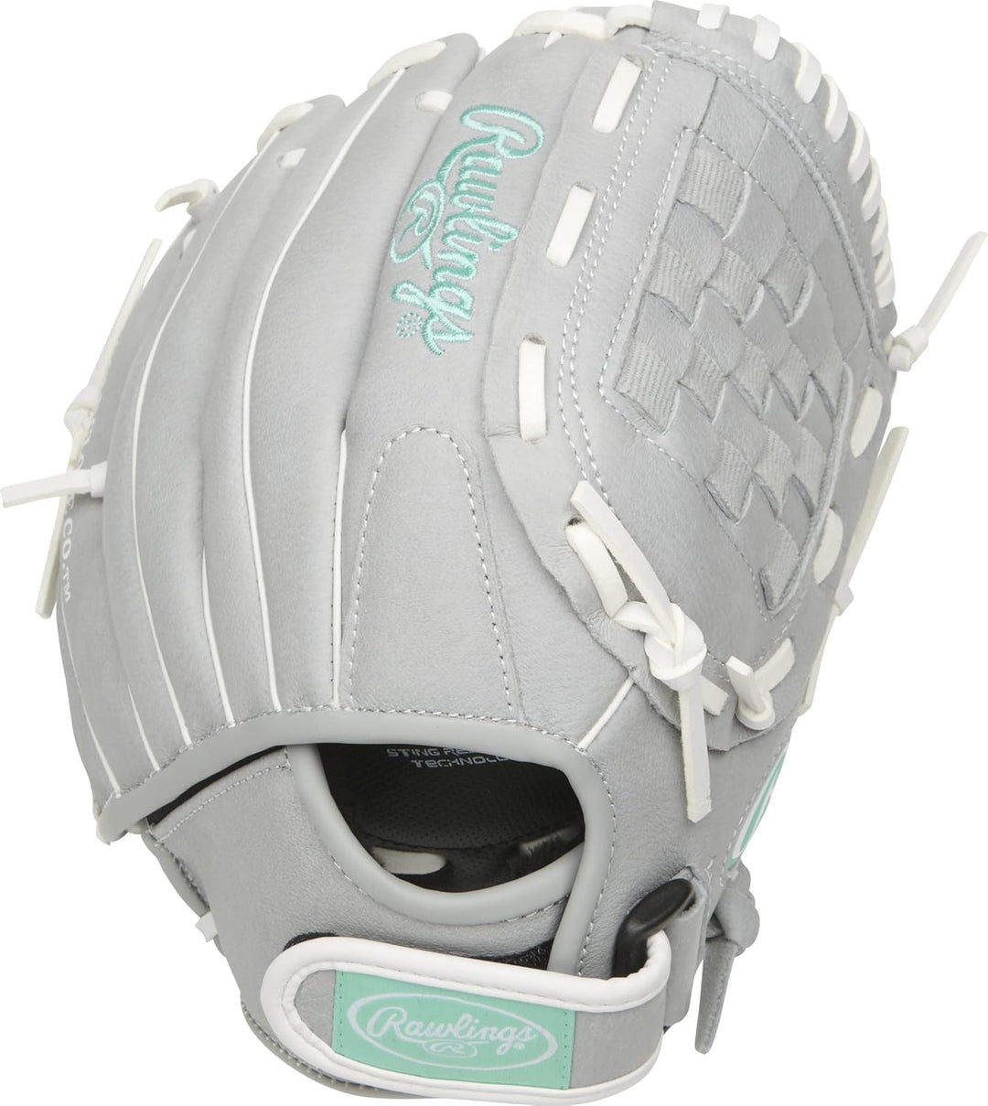 Rawlings Sure Catch Series Fastpitch Softball Glove, Basket Web, 11 inch, Right Hand Throw