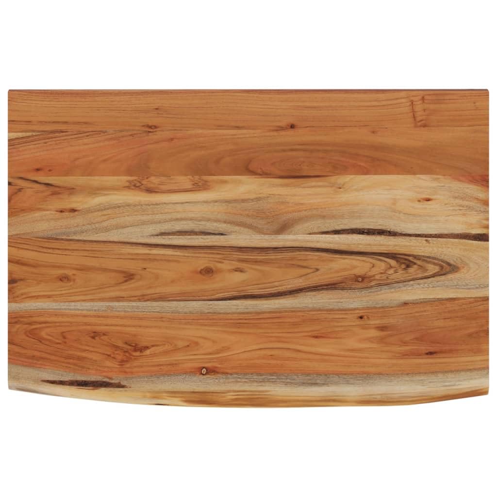 vidaXL Wandregal 60x40x3,8 cm Rechteckig Massivholz Akazie Baumkante