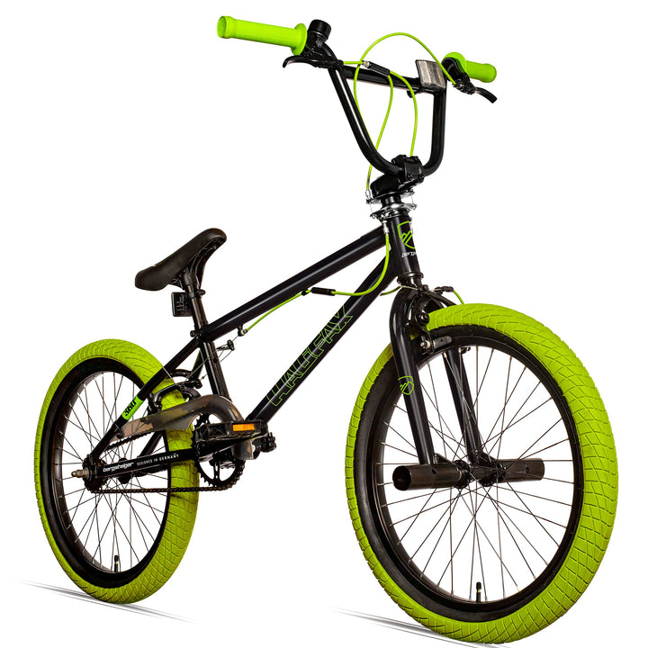 Bergsteiger Halifax 20 Zoll BMX, Fatbike, 360° Rotor-System, Freestyle, 2 Stahl Pegs, Kettenschutz,