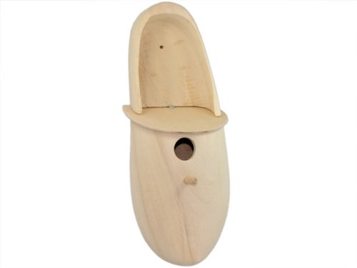 Holzschuh-Nistkasten/Vogelhaus ohne Aufschrift