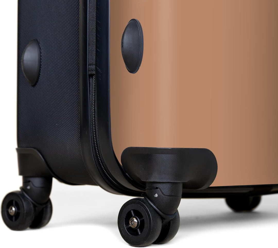 NoBoringSuitcases.com® Koffer XL Gross 77x51.5x28 cm Reisekoffer mit 4 Rollen Leicht Trolley Hartsch