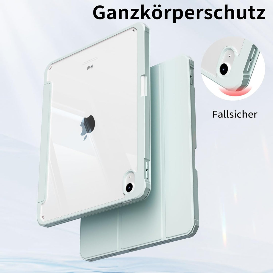 Hülle für iPad 10. Generation 2022 10,9 Zoll/iPad 11 (A16) 2025 Schutzhülle mit Stifthalter, Stossfe