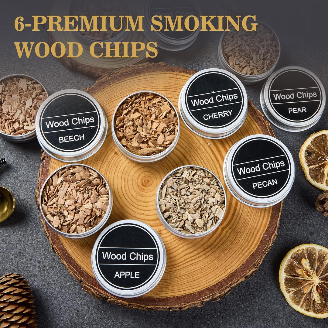 Cocktail Smoker Set Prestige Whisky mit 2 Gläsern und Brenner ohne Gas | Prestige Geschenkset schwar