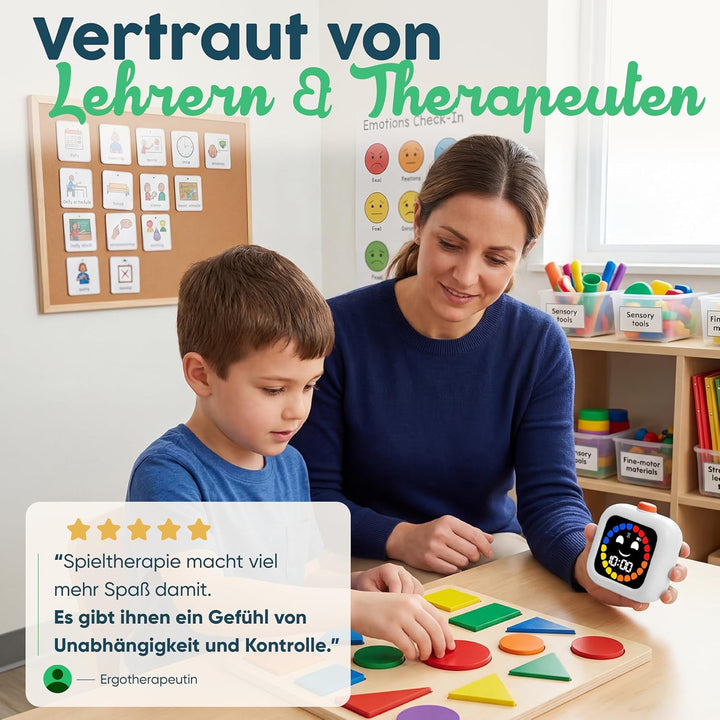 Digitaler Visueller Timer für Kinder - Wiederaufladbar, Geräuschlos 99-Minuten-Kinder-Timer für Schu