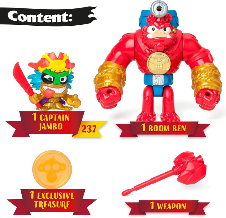 PIRATIX Boom Ben - Beweglicher Gorilla, der horizontal und mit einem Auslöser schlägt. Enthält 1 Gor