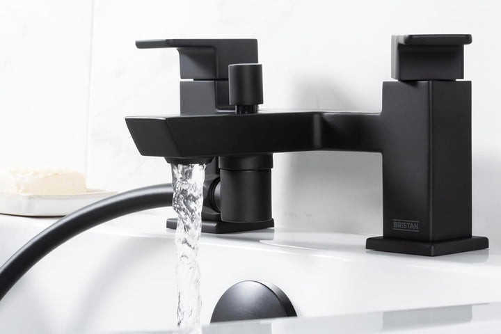 Bristan COB BSM BLK Mischbatterie für Badewanne und Dusche, Schwarz