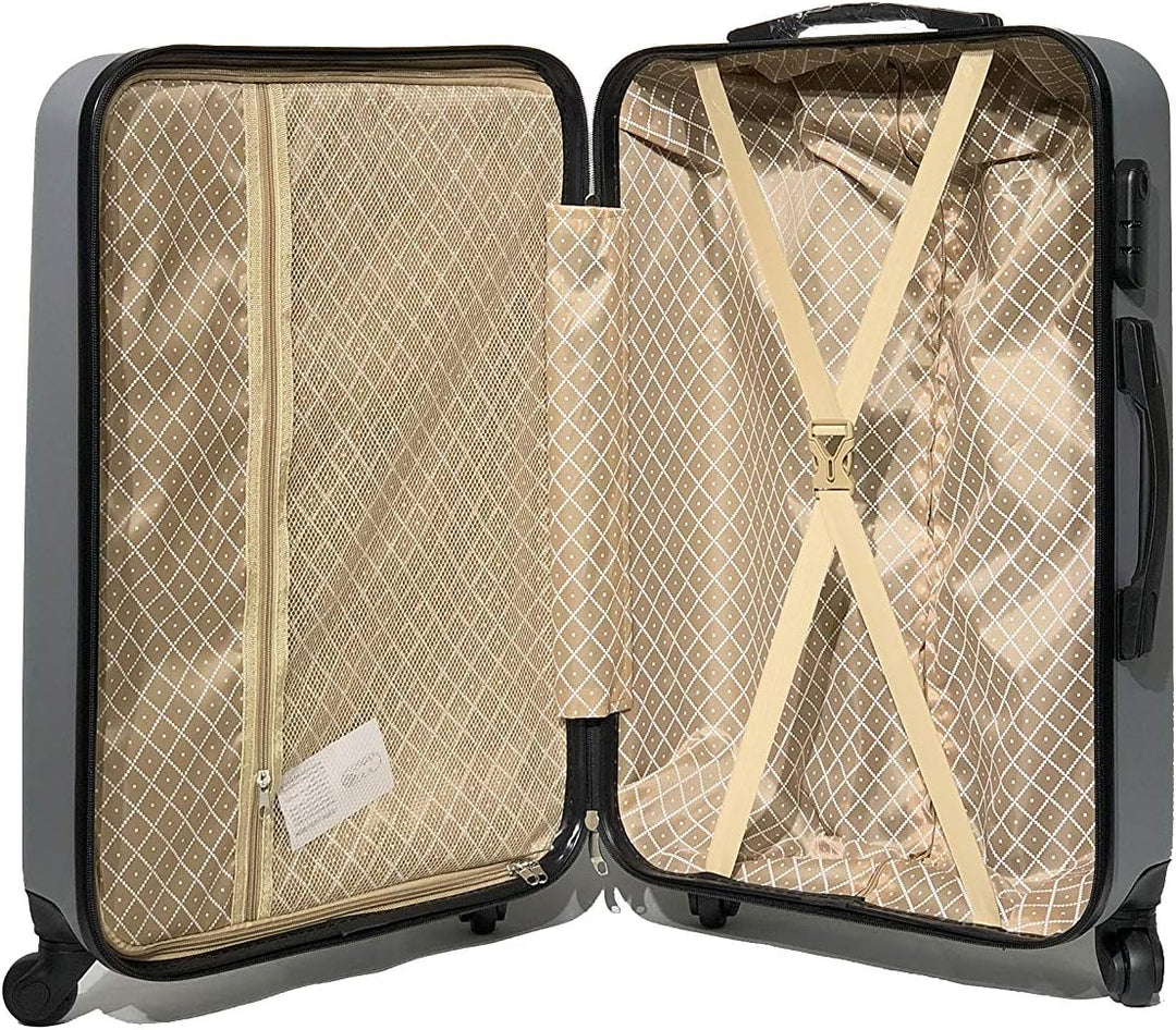 Kabinenkoffer, mittelgross, mit oder ohne Vanity, französische Marke, Silber (5802), Vanity 15 Pouce