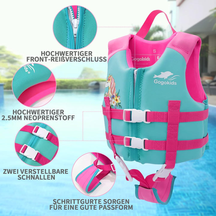 Gogokids Kinder Schwimmweste Float Jacket – Kleinkind Badeanzug Assist Bademode Schwimmtraining Auft
