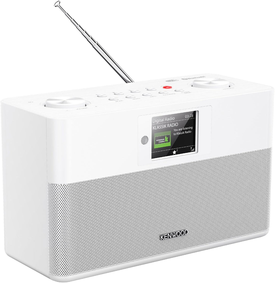 Dab+ Digitalradio mit Bluetooth, kompaktes FM-Stereo-Radio mit Alarm, Fernbedienung und IPS-Farbdisp