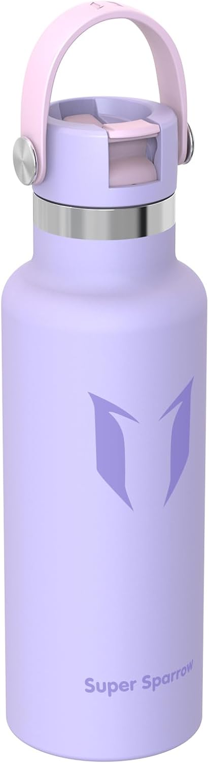 Super Sparrow Trinkflasche Edelstahl - Thermobecher - 350ml, 500ml, 750ml, 1L, 1.2L - FlipFlow Trink