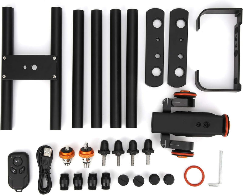 Tbest Slide Rail, YELANGU Kamera Video Dolly Motorisierter Elektrischer Slider Dolly für Smartphone