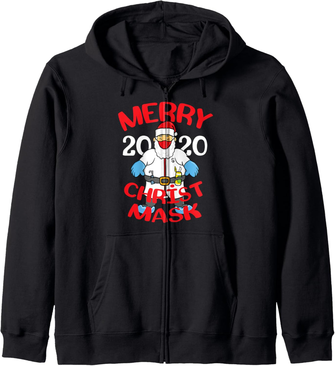 Merry Christmask Gloves and Mask Santa Kapuzenjacke