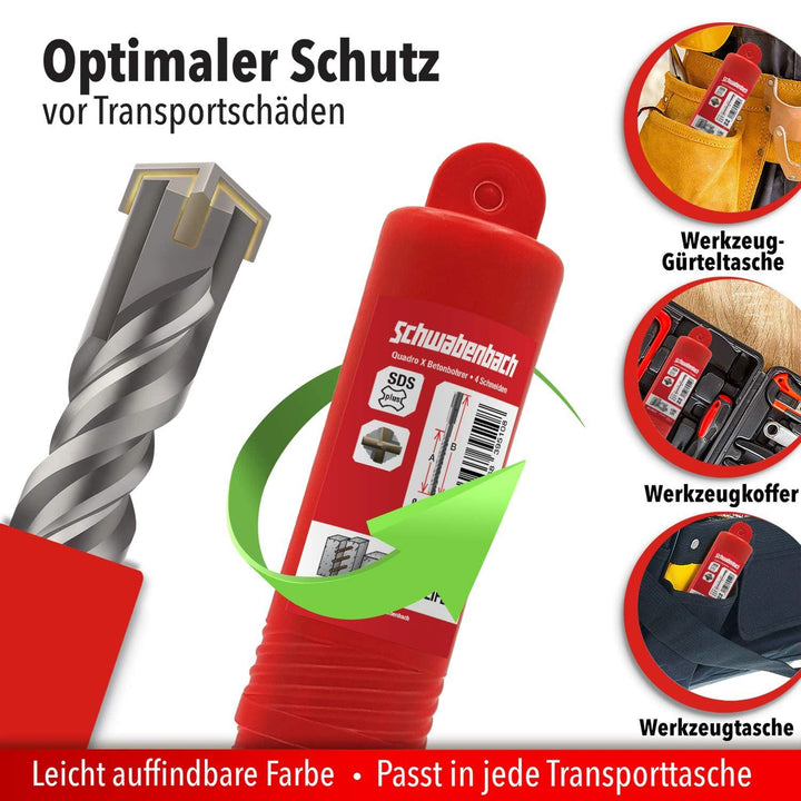 SCHWABENBACH ® SDS Plus Bohrer 20mm x 460 - Betonbohrer - Präzises & schnelles Bohren in Beton - Pre