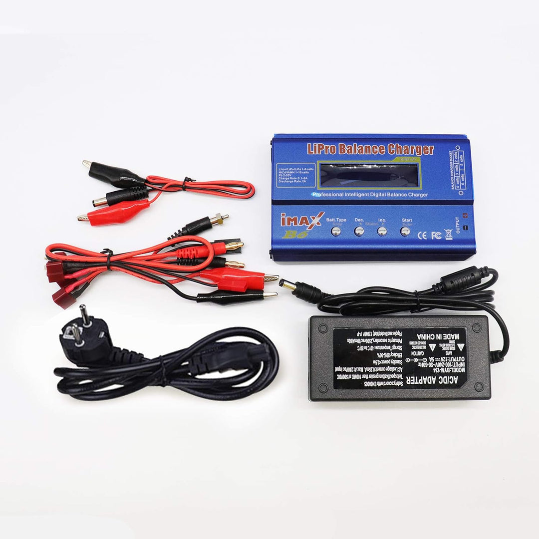 RUIZHI Lipo Ladegerät, 80W 6A Professional Balance High Power Ladegerät fü für LiPo/Li-Ion/Life (1-6