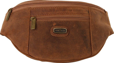 Harold's Gürteltasche Rind-Leder 20 x 13 x 7 cm Bauchtasche Hüft-Tasche 101003 braun