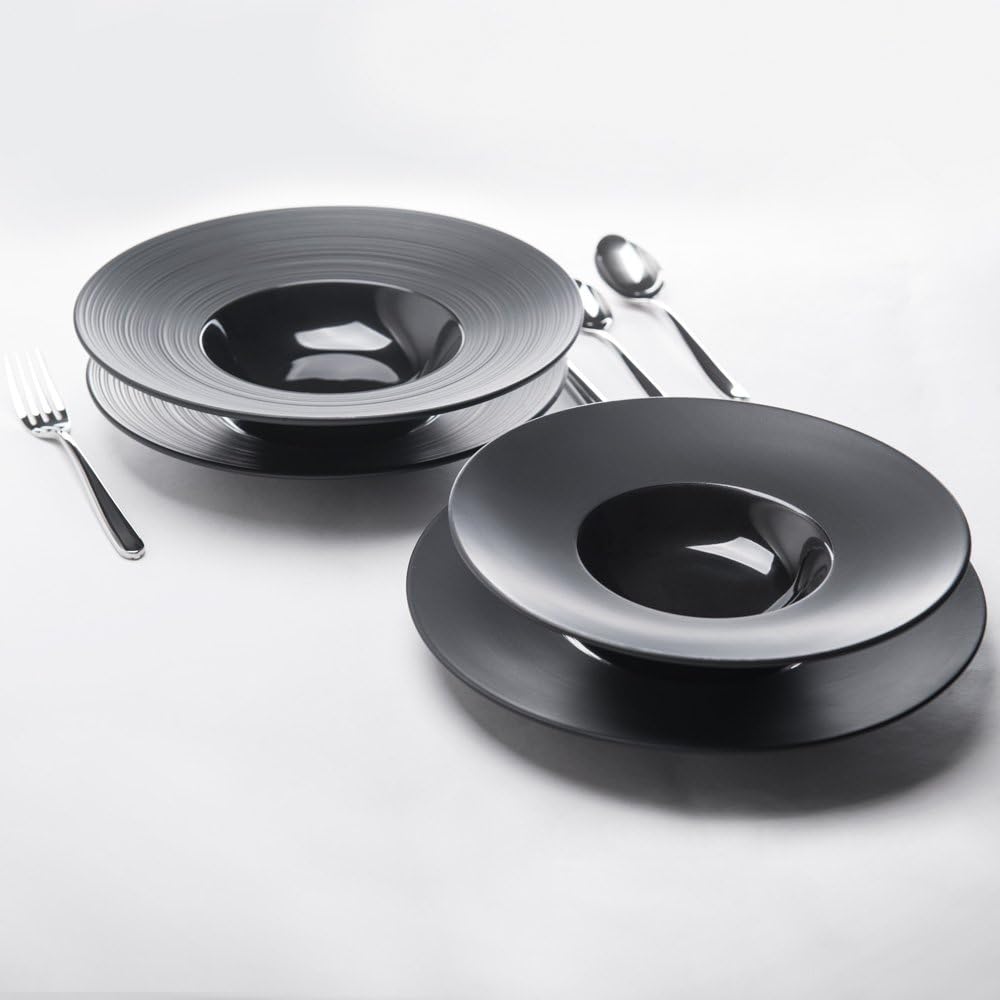 3x Grosser Suppenteller Gourmet Kontrast Ø 305 mm