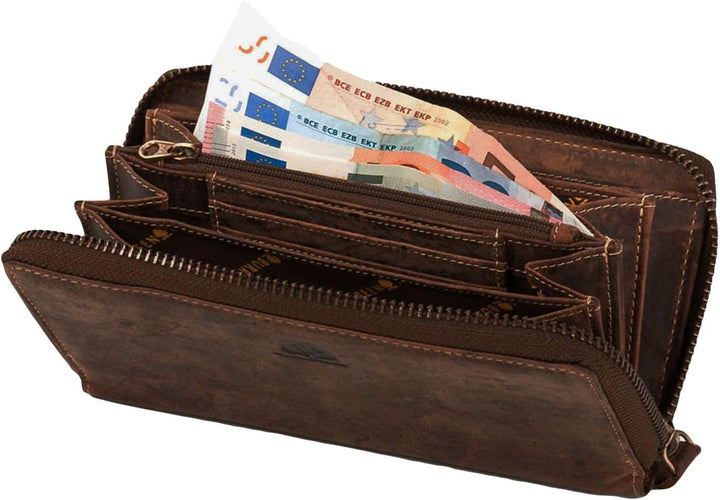Greenburry 820-25 VINTAGE Leder Damen Geldbörse Portemonnaie Brieftasche