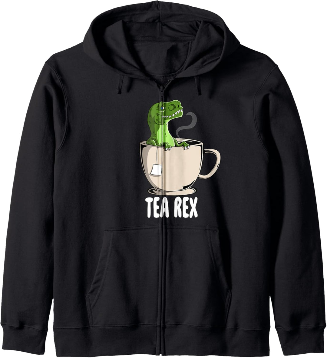 Tea Rex T-Rex Dinosaurier Witz Wortspiel Tyrannosaurus Kapuzenjacke