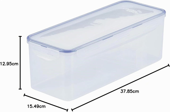 Lock & Lock Easy Essentials Frischhaltedosen, luftdicht, BPA-frei, Brotbox, 21,1 Tasse, transparent