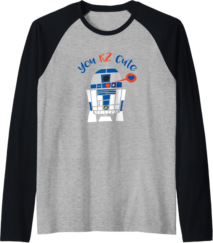 Star Wars R2-D2 Too Cute Valentine's Day s Raglan