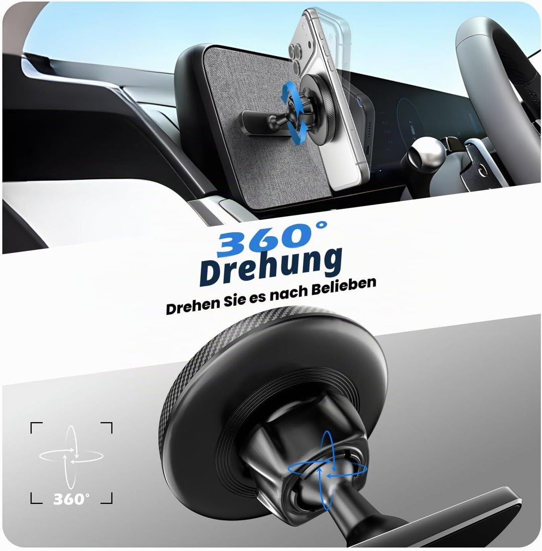 Entworfen für Hyundai Ioniq 5 Handyhalterung [Kompatibel mit MagSafe], Magnetisch an Metallischem Ar