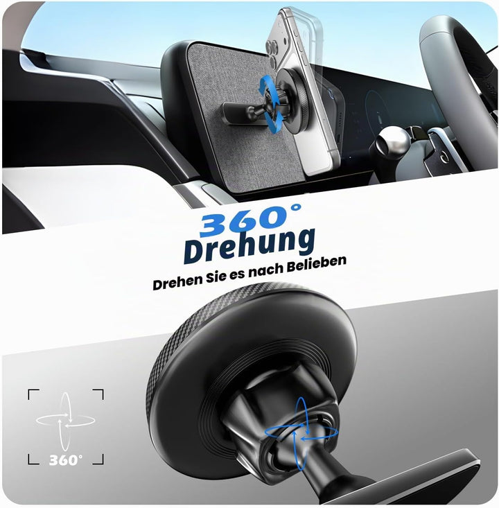 Entworfen für Hyundai Ioniq 5 Handyhalterung [Kompatibel mit MagSafe], Magnetisch an Metallischem Ar