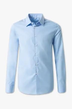G.O.L. Jungen Hemd mit Kentkragen, Einfarbig 164 Blau (Skyblue 11), 164 Blau (Skyblue 11)