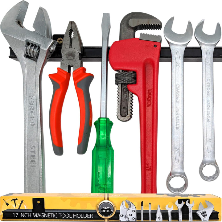 HMmagnets 43 cm Schwerlast-werkzeughalter (Verbesserte Version) - Starke Zugkraft für Handwerkzeuge