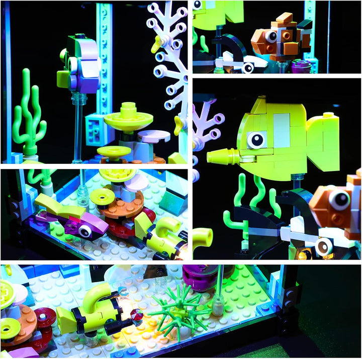 YEABRICKS LED Licht für Lego-31122 Creator 3-in-1 Fish Tank Bausteine Modell (Lego Set Nicht enthalt